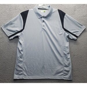 Links Edition Trim Golf Polo Shirt Women XL Gray Performance Short Sleeve Collar